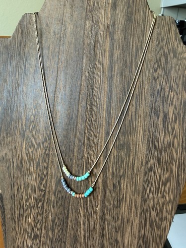 Collana perline doppio - collana, di
