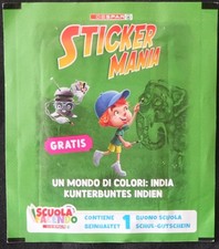 Bustina di stickers Gratis Un mondo di colori: India Stickermania, Despar