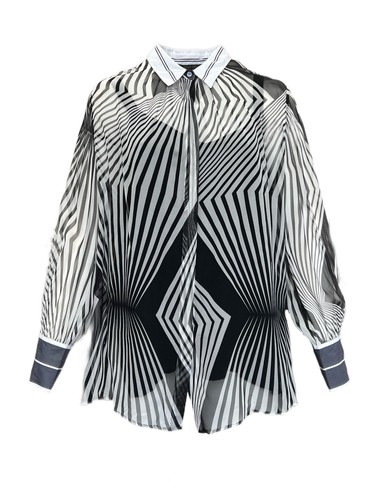 Camicia seta nero basilico - camicia,