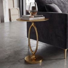 Tavolino alluminio oro 44 cm