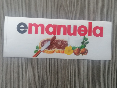 Adesivo nutella originale - nutella, nome