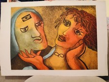 Opera Enrico Baj Acquatinta 