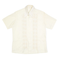 Camicia uomo panna tinta unita