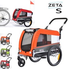 ZETA S Rimorchio carrello da bici bicicletta convertibile in passeggino per cane