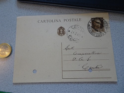 Vecchia cartolina postale - vecchia,