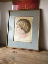 Quadro Acquarellò Con Volto