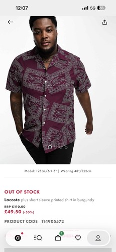 Camicia lacoste stampata - camicia,
