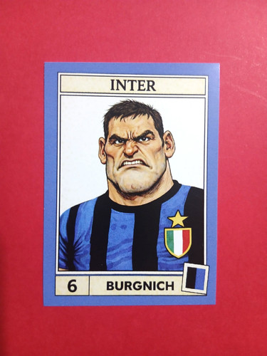 Figurina caricatura calciatori - figurina,