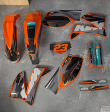 Grafica + Plastica KTM SXC ENDURO LC4 1999-2007 625 640 660 decoro kit applicato