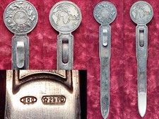 TAGLIACARTE / SEGNALIBRO IN ARGENTO 800 CON ZODIACO - PRIMI 900'