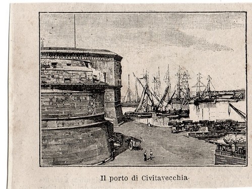 Stampa antica civitavecchia - stampa,