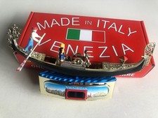 Gondola Dipinta A Mano + movimento Luce Ambiente Brev  Cm20: Souvenir Venezia