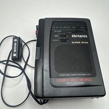 AIWA STEREO RADIO REGISTRATORE CASSETTE MODELLO N. HS-JS315W testato funzionante con microfono