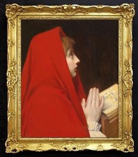 Antico dipinto olio fatto a