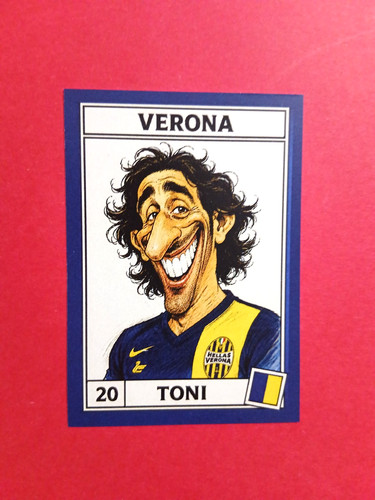 Figurina caricatura calciatori - figurina,