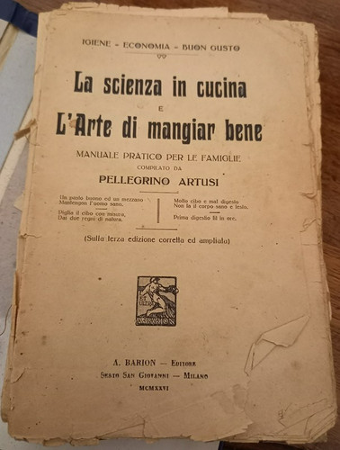 Scienza cucina mangiar - la, in