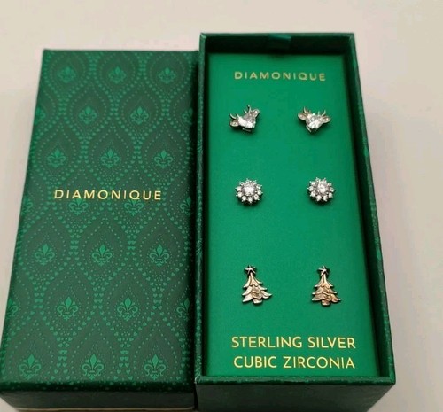 Diamonique set orecchini - di, 3