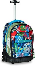 Trolley Zaino per Scuola Elementare Doppio Scomparto Fluo Mitama Bambino Ragazzo