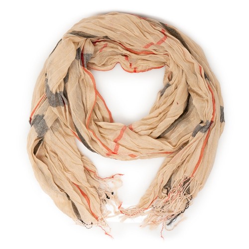 Sciarpa beige quadri - a,