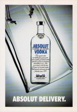 Absolut vodka promocard - absolut,