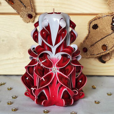 Candele intagliate decorazione