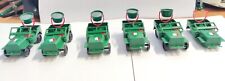 Lotto 6 Jeep Militari Giocattolo Colore Verde in Plastica Fanteria Italiana 