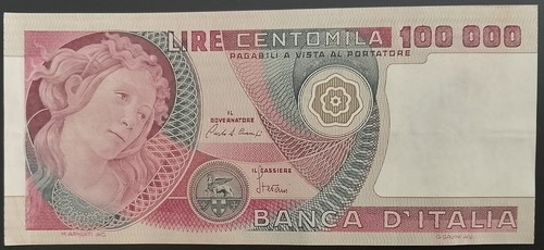 Italy 100000 lire botticelli - italy,