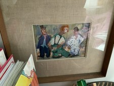Antico dipinto olio su tela (