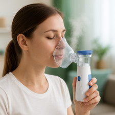 AEROSOL PORTATILE INALATORE NEBULIZZATORE RICARICABILE SILENZIOSO BATTERIE
