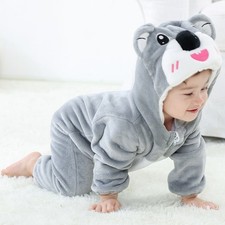 Pagliaccetto koala grigio tuta