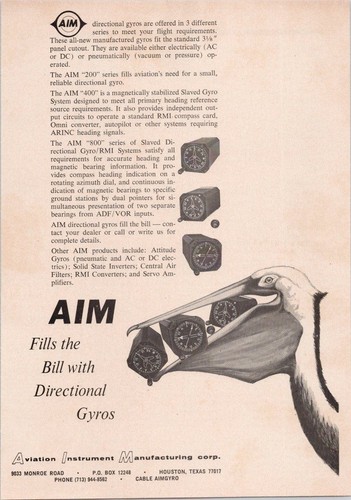 Aim 1968 stampa - aim, aviazione