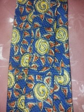 CRAVATTA UOMO NUOVA PURA SETA SILK SOIE TIE FANTASIA FIRMATE 