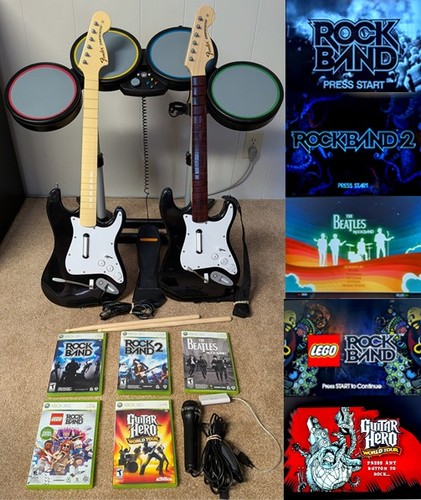Lotto xbox 360 rock - band, /