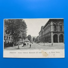 TORINO CORSO VITTORIO EMANUELE II VIAGGIATA - CARTOLINA FORMATO PICCOLO