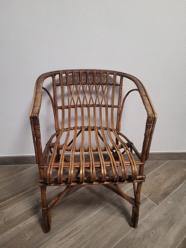 Poltrona vintage bambù - vintage,