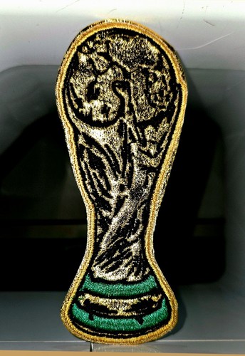 World cup trophy iron patch - world,
