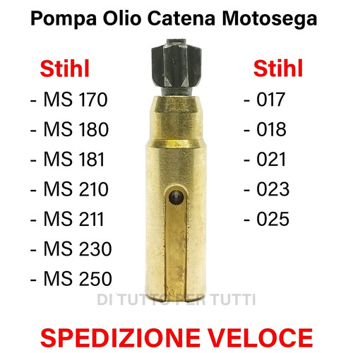 Pompa olio motosega stihl - stihl, ms