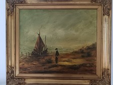 Scuola Europea ( XX Secolo) Dipinto olio su tela firmato