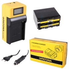 Batteria Patona + caricabatteria Synchron LCD USB per Sony DSR-PD150P,DSR-PD170