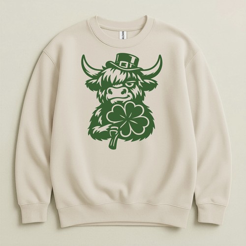 Felpa mucca giorno san - felpa,