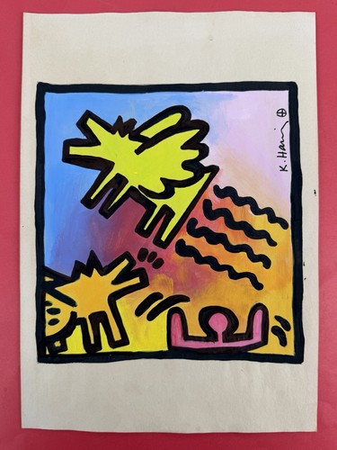 Disegno carta keith haring - keith,