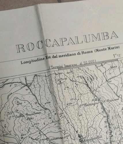 Mappa igm carta roccapalumba - carta,