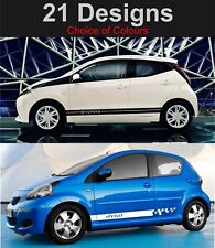 decalcomanie strisce laterali toyota aygo adesivi grafica toyota stripes toyota decalcomanie