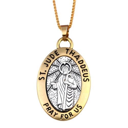 Collana con ciondolo san giuda - collana,