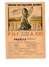 BANZI(POTENZA)-PAGELLA  ANNO