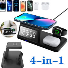Stazione di ricarica dock caricabatterie wireless 4 in 1 per Apple Watch iPhone 16 15 14 13