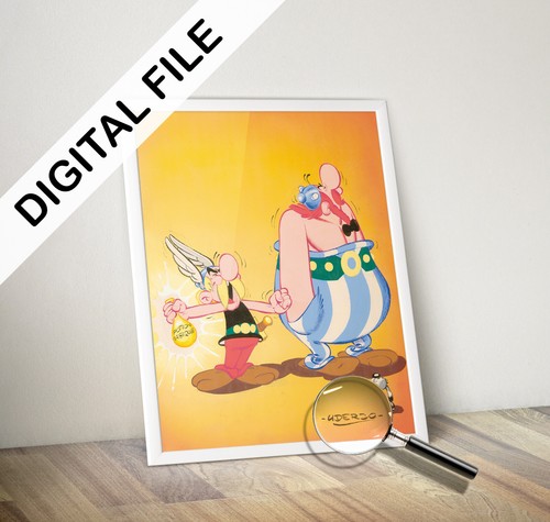 Riproduzione poster uderzo - riproduzione,
