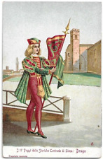 CARTOLINA DI SIENA ,I 17 PAGGI