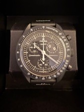 Omega x Swatch NERO Snoopy Moonswatch Missione alle fasi lunari Luna Nuova...