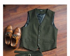 Gilet tuta lana verde